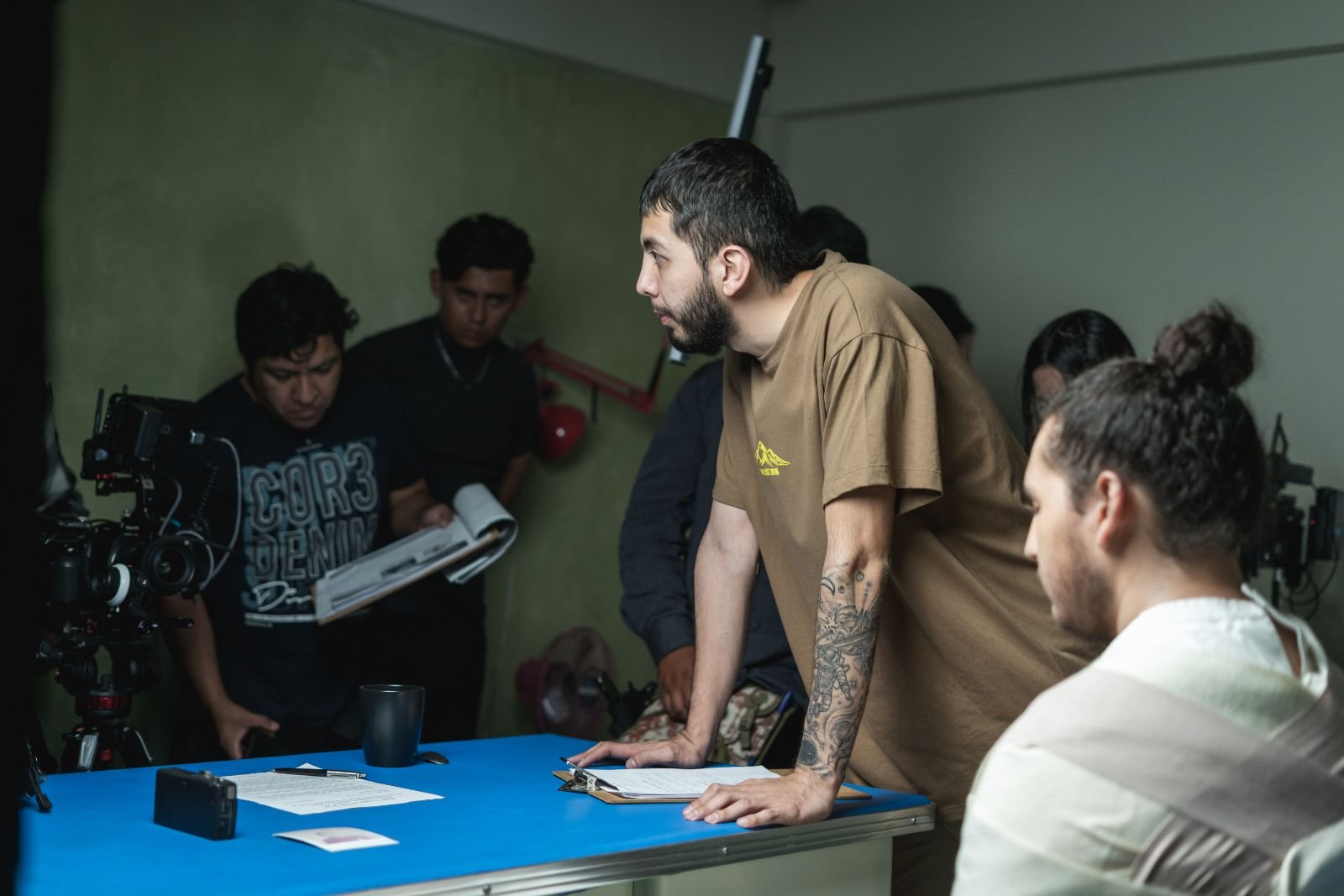 Leo Rojas en el set de rodaje del cortometraje Sueño Afásico (Foto 02)